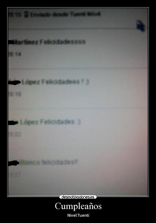 Cumpleaños - Nivel:Tuenti