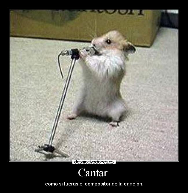 carteles cantar cancion compositor musica desmotivaciones