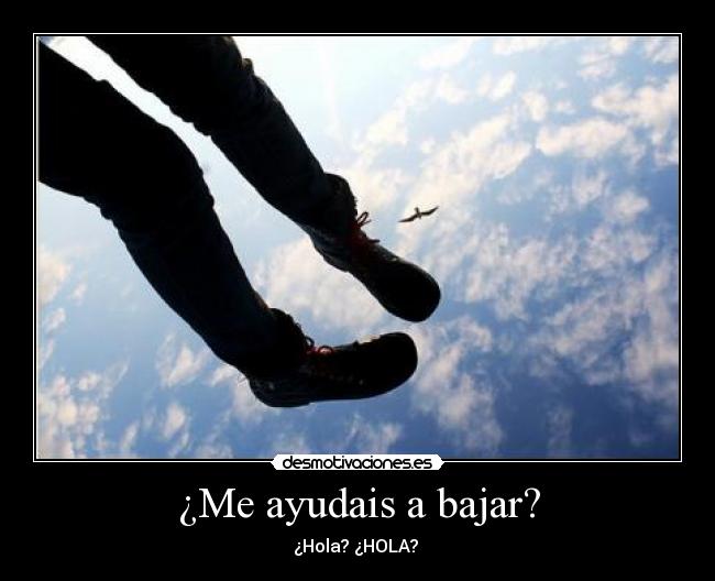 ¿Me ayudais a bajar? - 