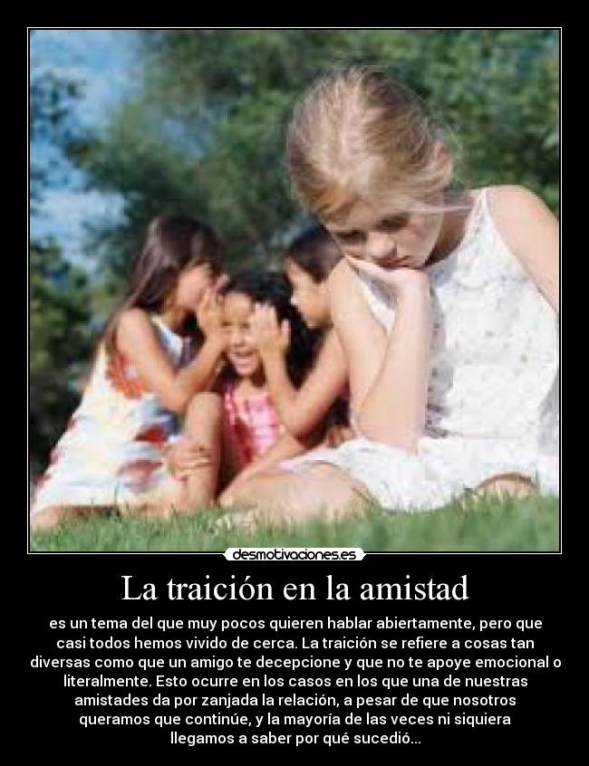 La traición en la amistad - 