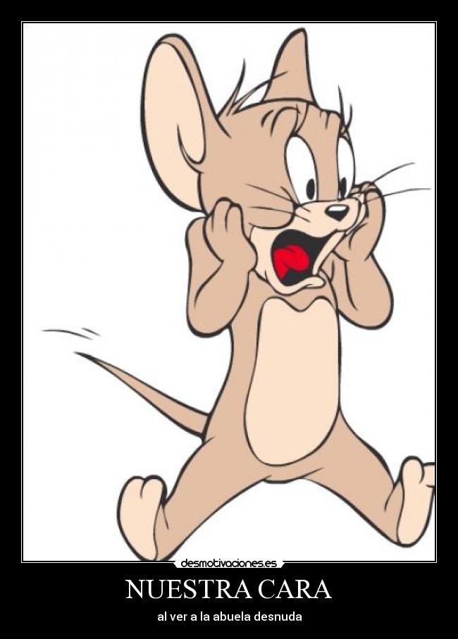 NUESTRA CARA - al ver a la abuela desnuda