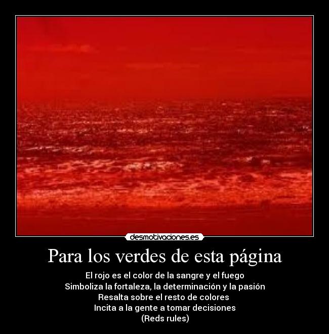 Para los verdes de esta página -