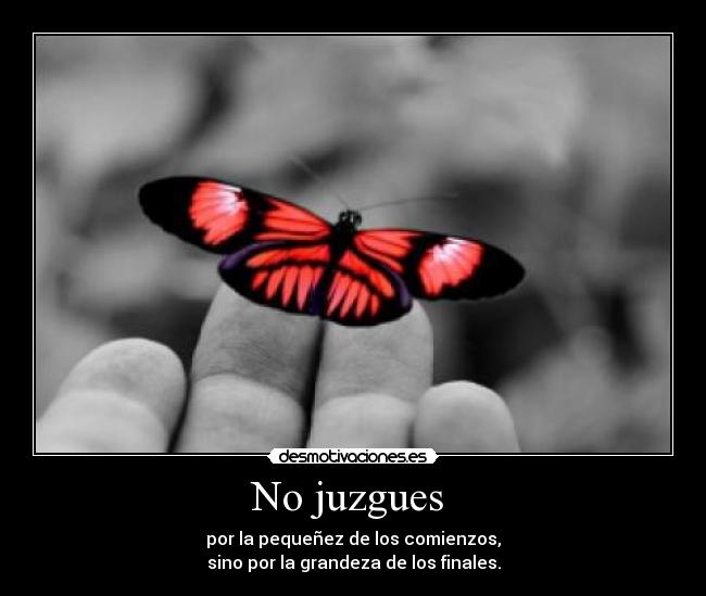 No juzgues -