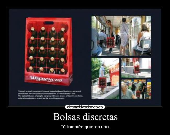 Bolsas discretas - 
