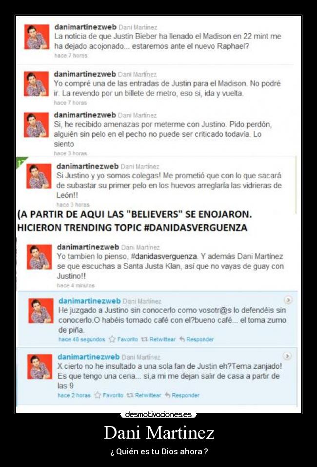 Dani Martinez - ¿ Quién es tu Dios ahora ?