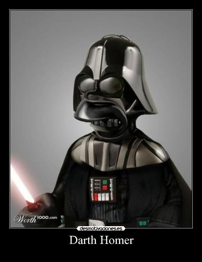 carteles darth homer desmotivaciones