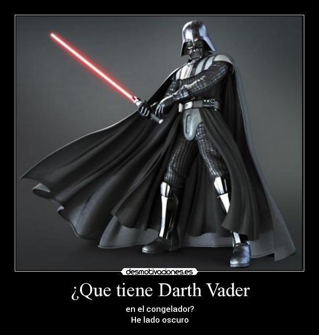 ¿Que tiene Darth Vader -