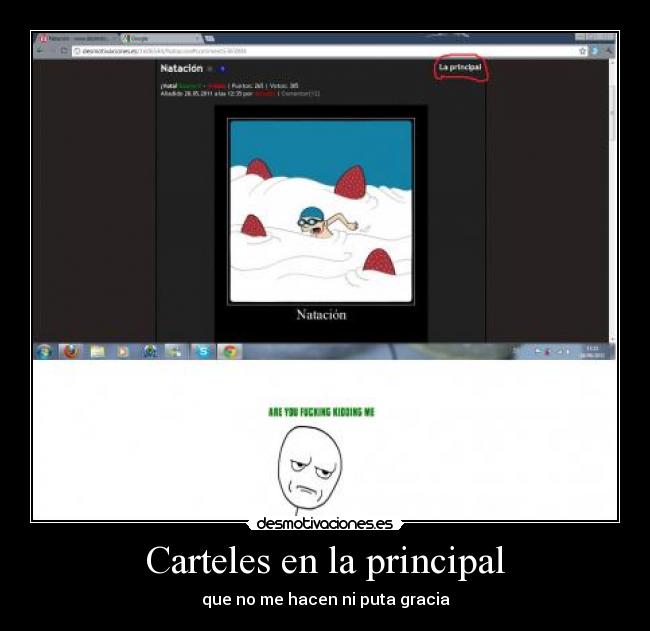 Carteles en la principal - 