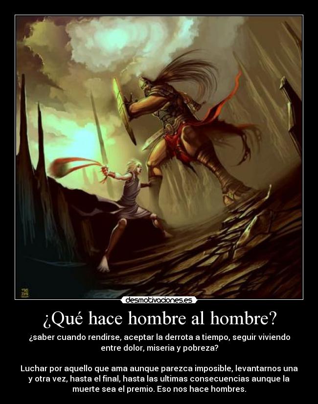 ¿Qué hace hombre al hombre? -