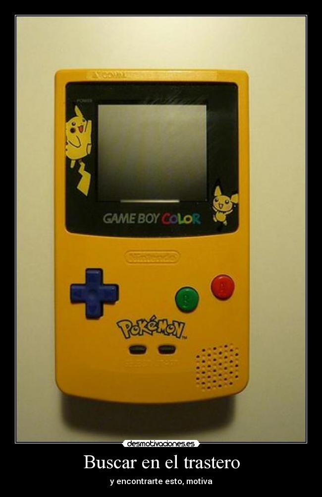 Buscar en el trastero - y encontrarte esto, motiva