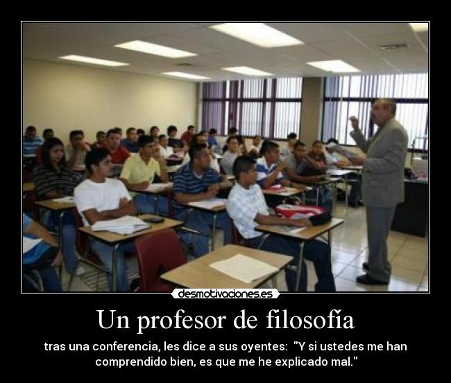 Un profesor de filosofía -