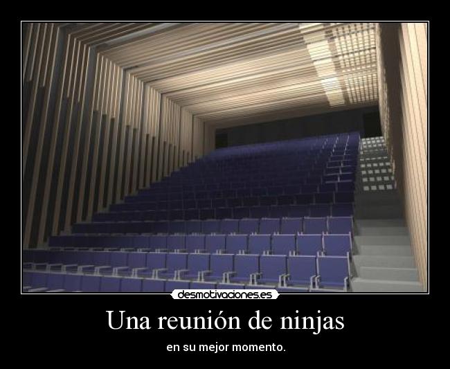 Una reunión de ninjas -