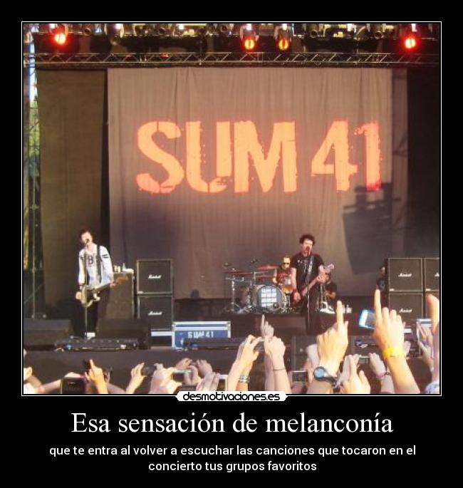 Esa sensación de melanconía - 