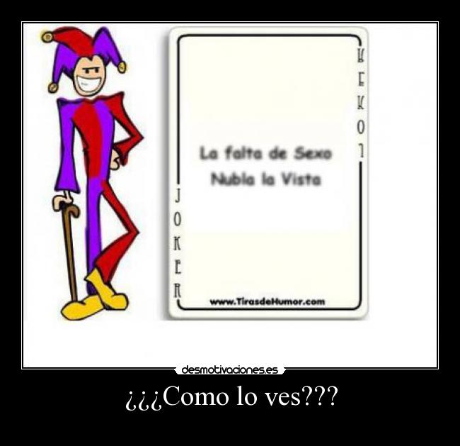 ¿¿¿Como lo ves??? -