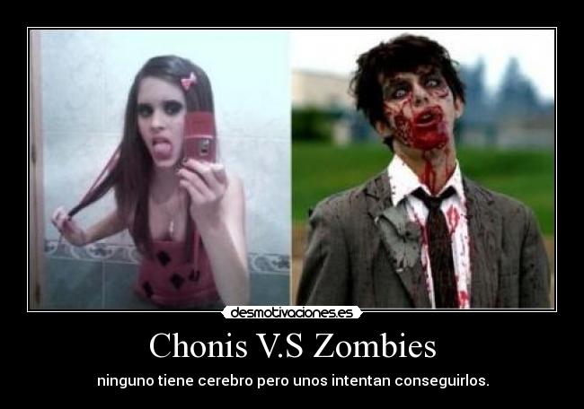 carteles zombies chonis desmotivaciones