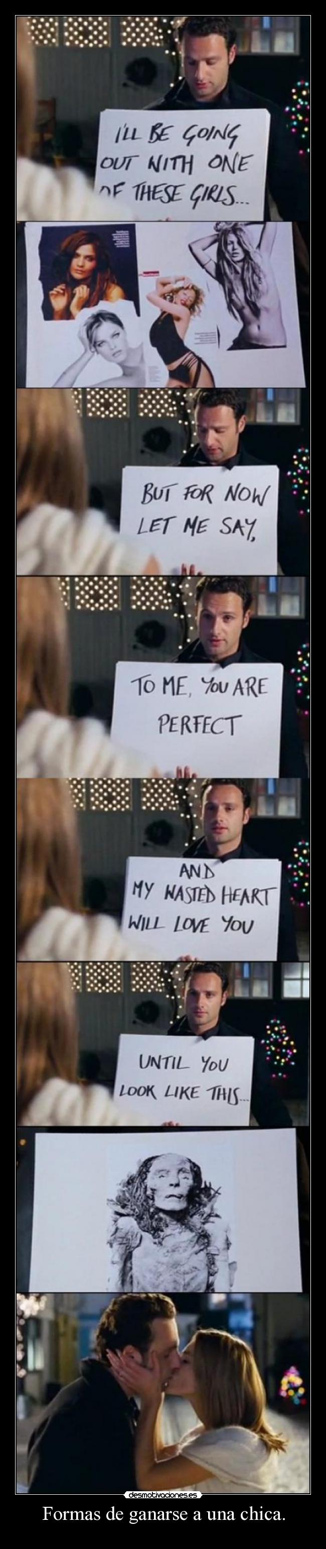 Formas de ganarse a una chica. -