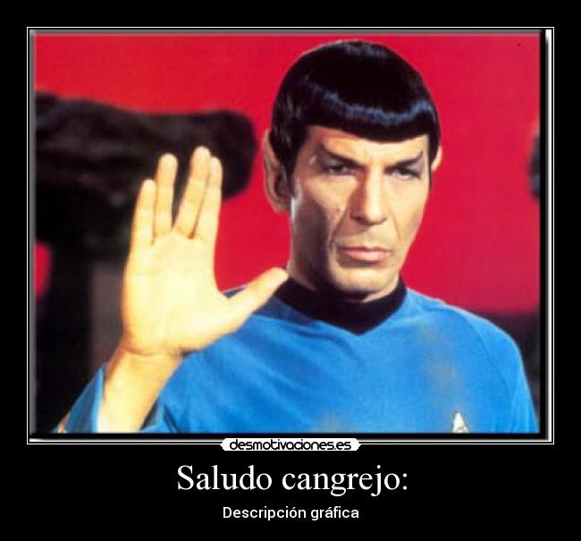 Saludo cangrejo: - 