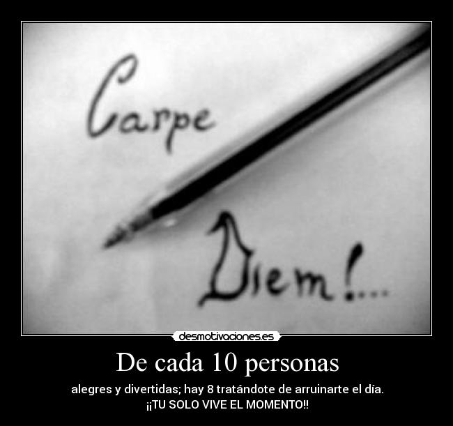 De cada 10 personas -