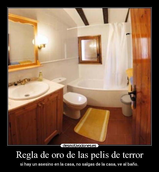 Regla de oro de las pelis de terror - 