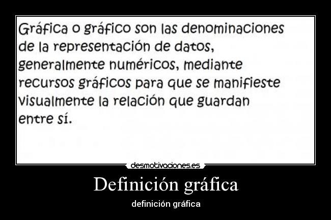 Definición gráfica - definición gráfica