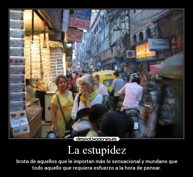 La estupidez -
