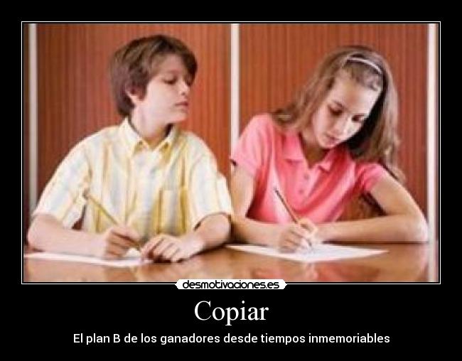 Copiar - El plan B de los ganadores desde tiempos inmemoriables