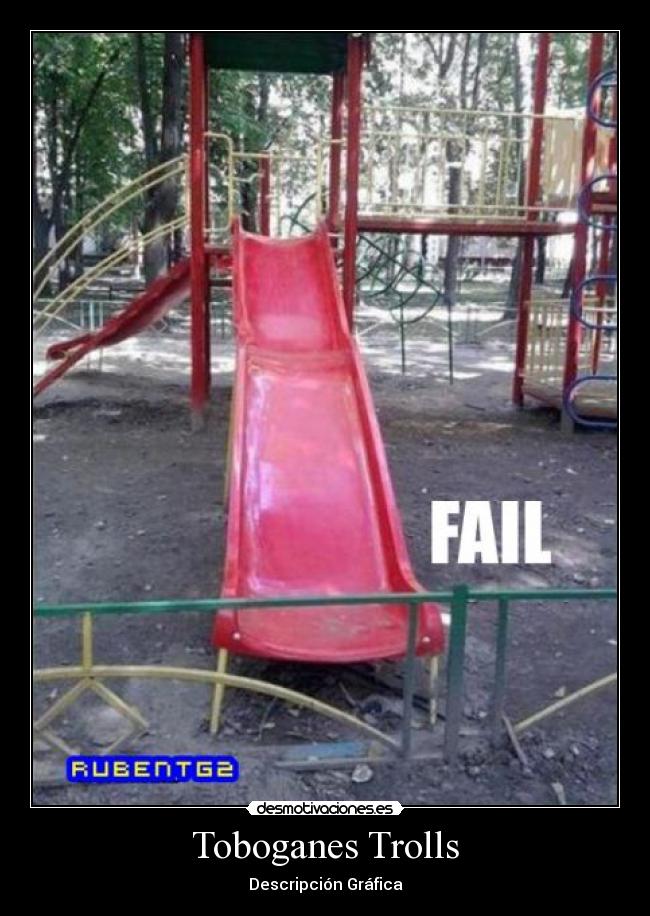 Toboganes Trolls - Descripción Gráfica