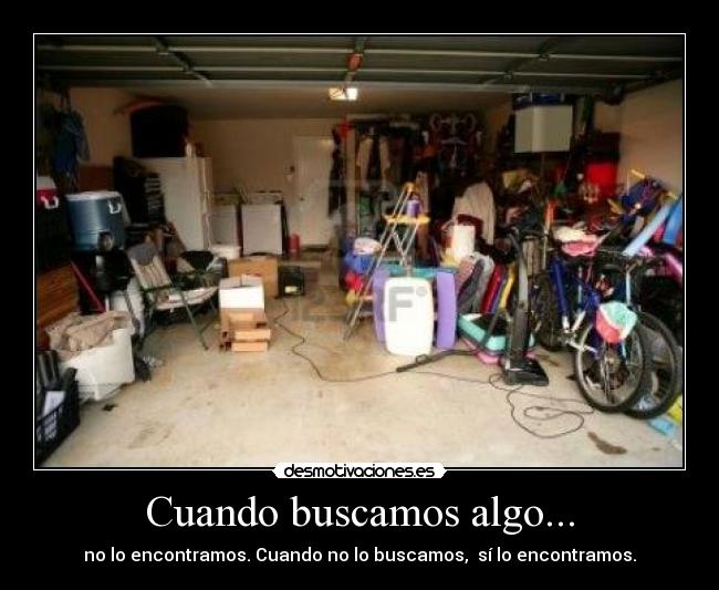 Cuando buscamos algo... -