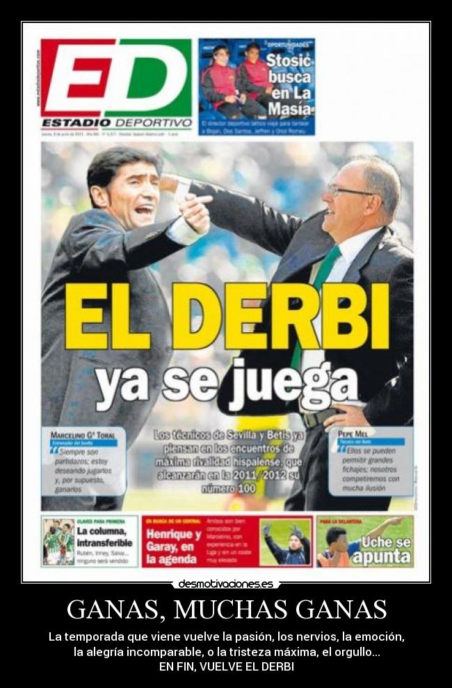 GANAS, MUCHAS GANAS - 