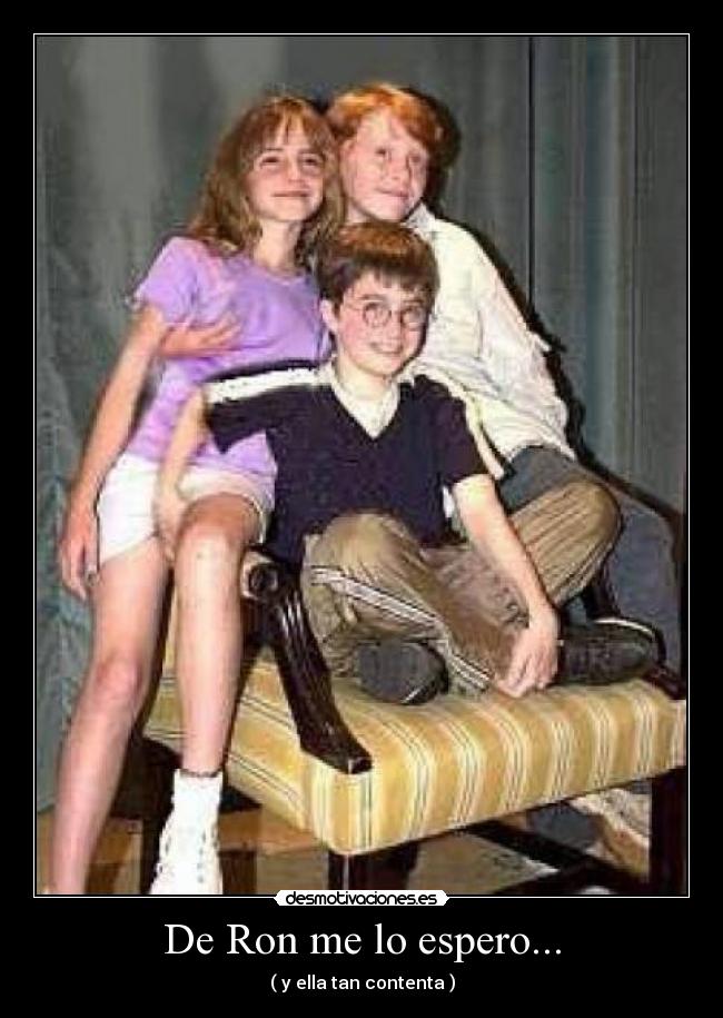 De Ron me lo espero... -