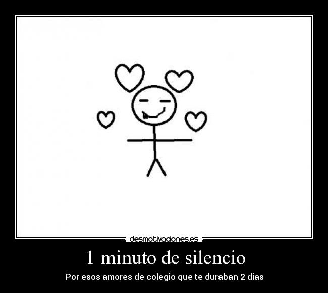 1 minuto de silencio -
