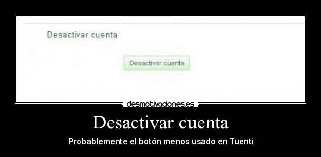 Desactivar cuenta - 