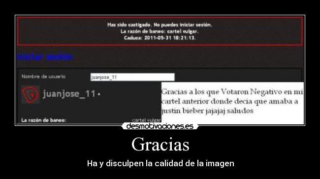 Gracias - Ha y disculpen la calidad de la imagen