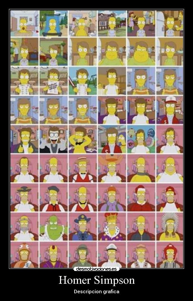 Homer Simpson - Descripcion grafica