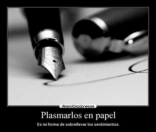 Plasmarlos en papel -