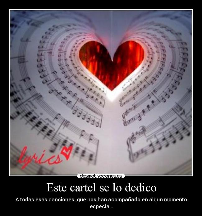 Este cartel se lo dedico -