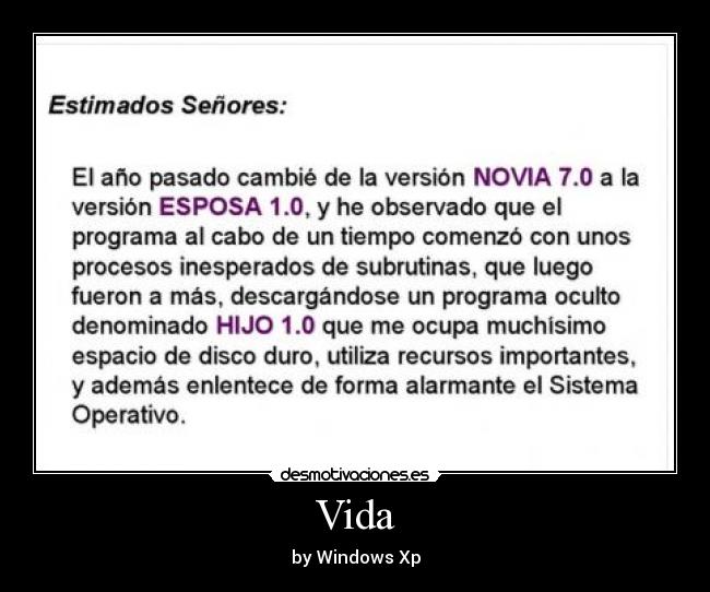 Vida - by Windows Xp