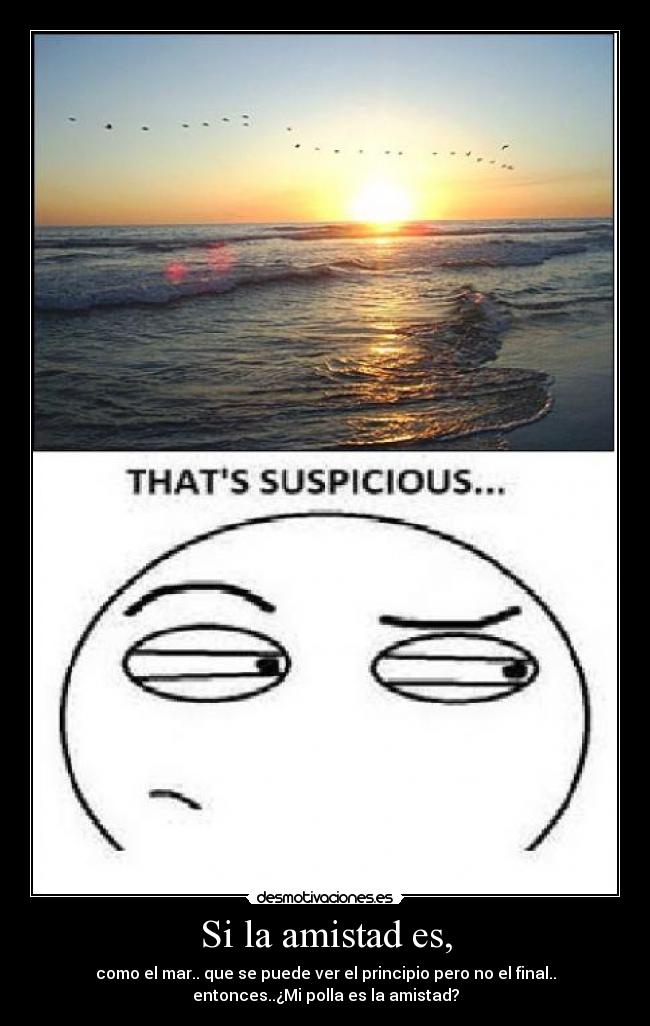 Si la amistad es, -