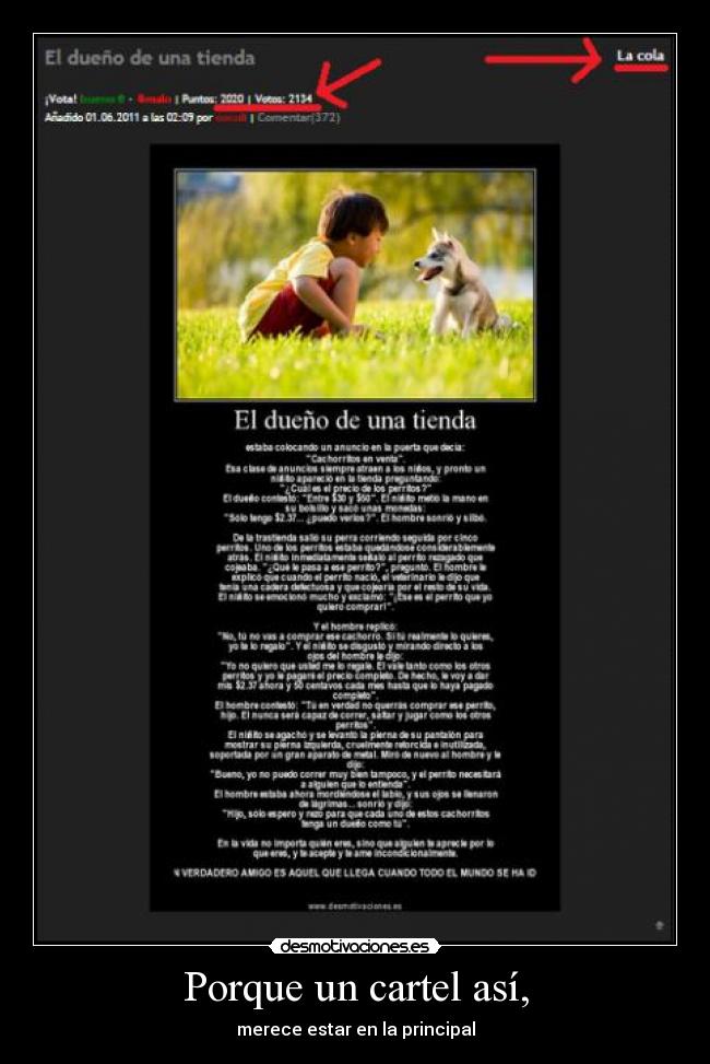 Porque un cartel así, - 