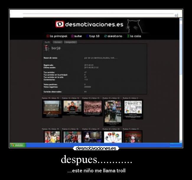 despues............ - ....este niño me llama troll