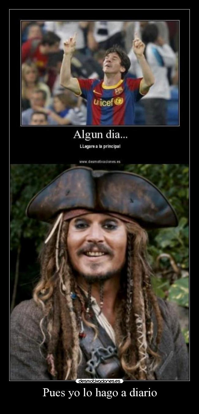 carteles jack sparrow messi hago diario desmotivaciones