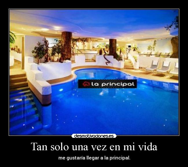 Tan solo una vez en mi vida -