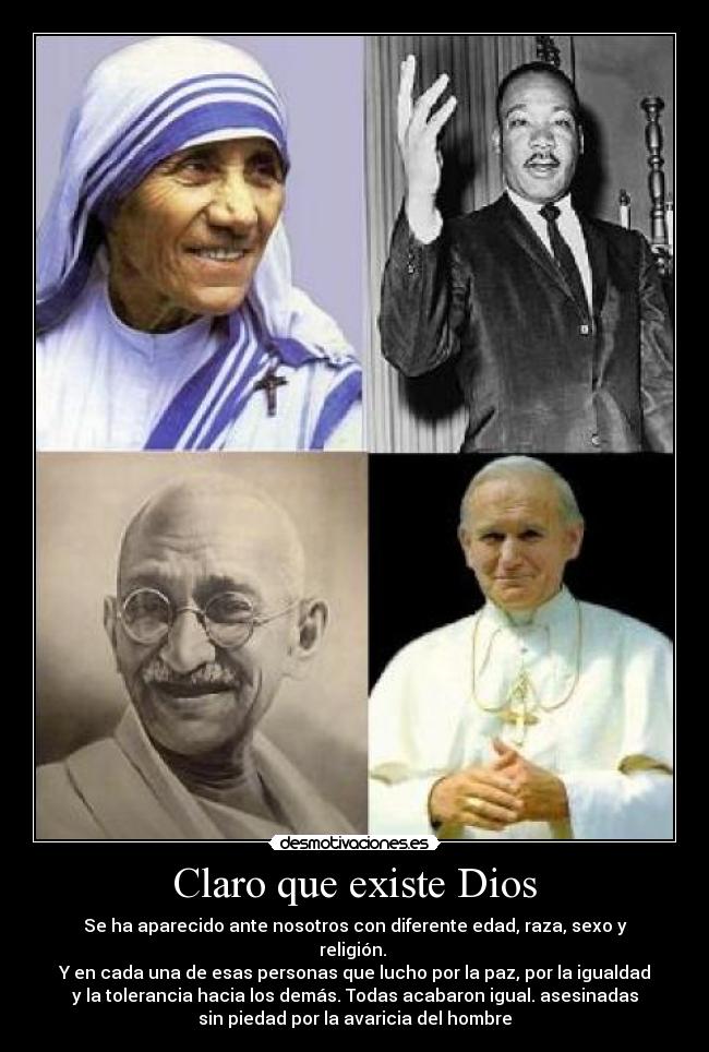 Claro que existe Dios -