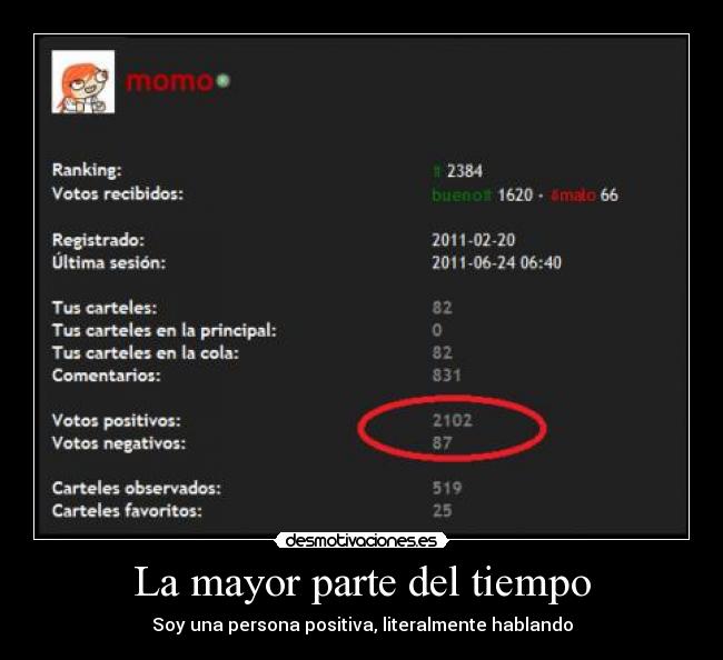La mayor parte del tiempo - 
