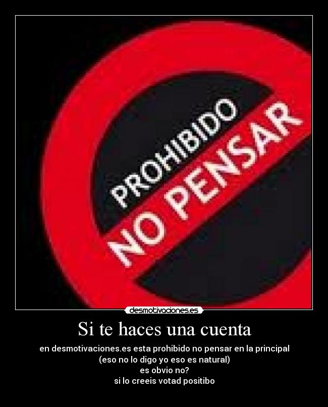 Si te haces una cuenta -