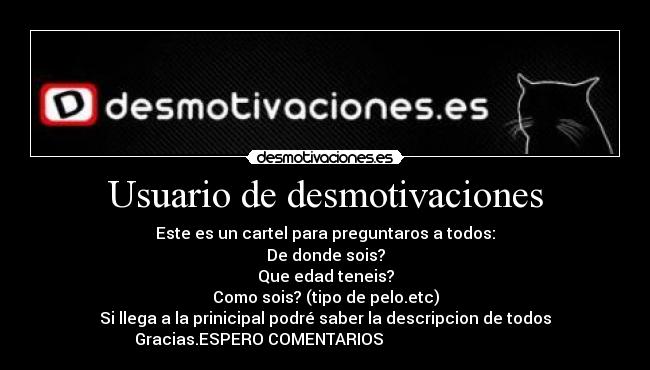 Usuario de desmotivaciones -