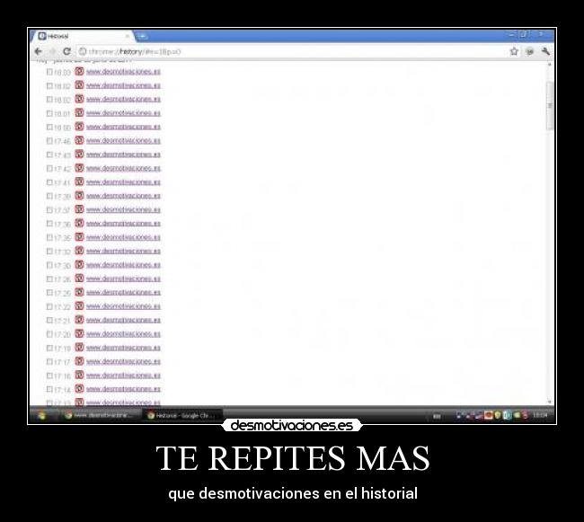 TE REPITES MAS -