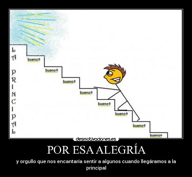 POR ESA ALEGRÍA -