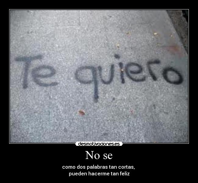 No se -