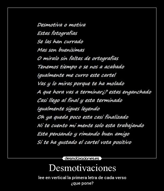 Desmotivaciones -